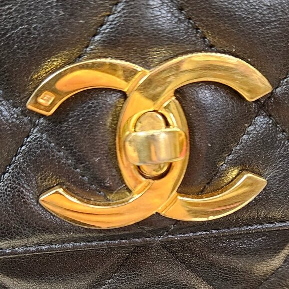 Chanel Classic Quilted Lambskin Turnlock Shoulder Bag - Picture 14 of 17